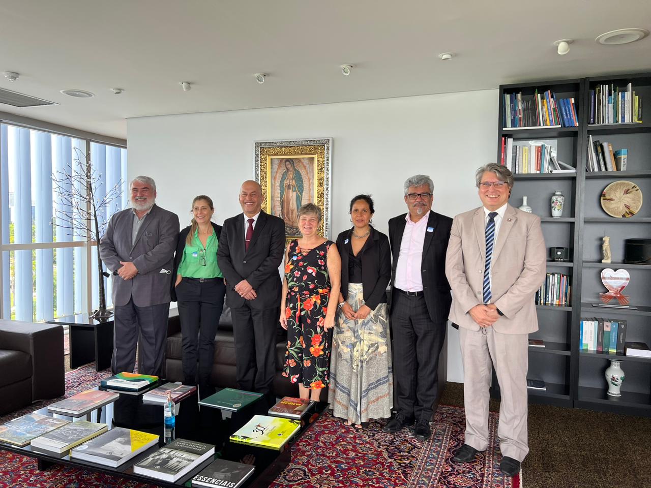 Comissão de chefes de cartório e diretores do Sintrajud em reunião com o DG do TSE, em Brasília, em 13 de dezembro de 2022